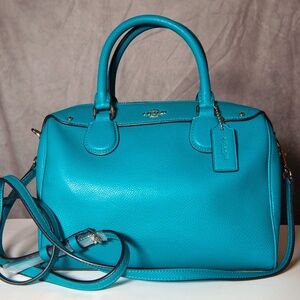 Vintage teal coach bag